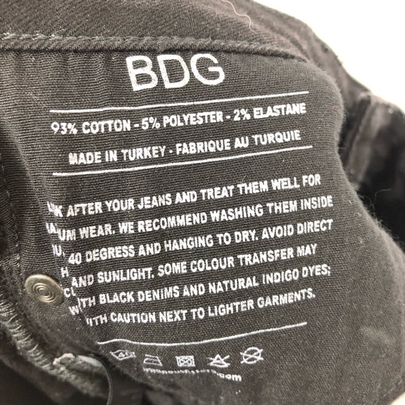 BDG Breeze Mid-Rise Black Wash Skinny Jeans Sz 28 - Picture 12 of 12
